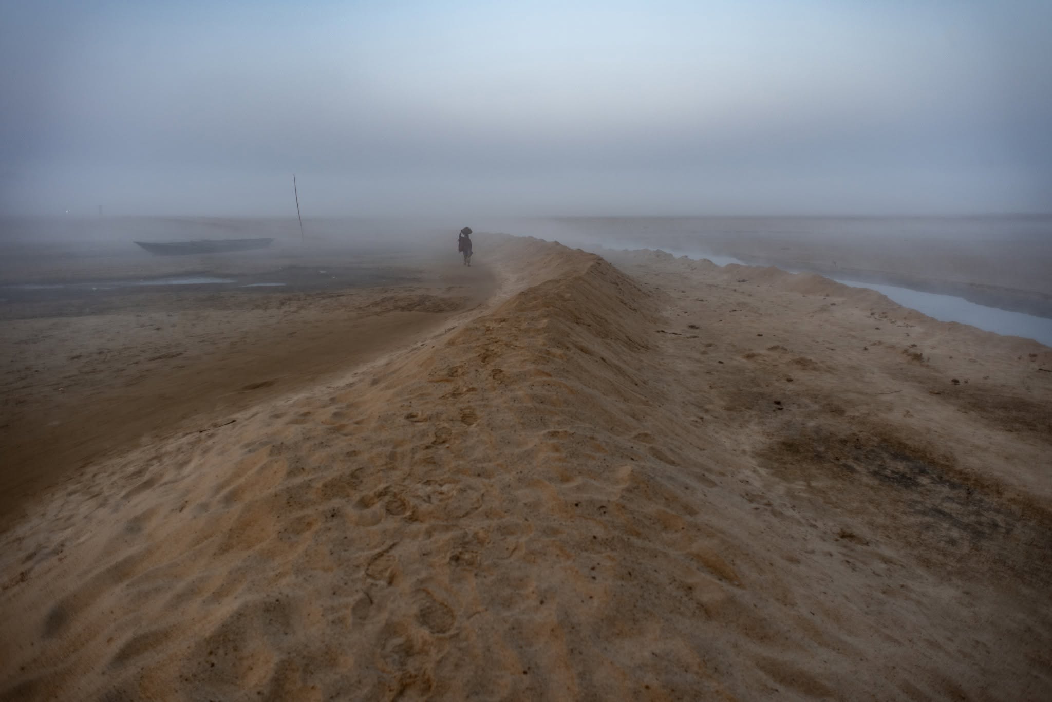 Misty Riverbank